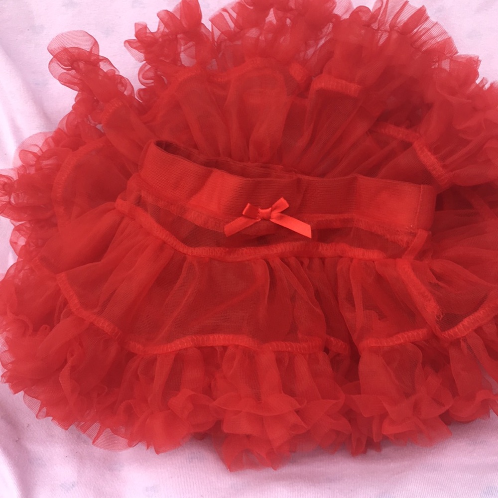 Tutu red w/liner 0-3 mos Make Offer